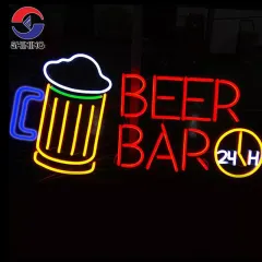 SHINING Silicone Flex Neon Sign Custom Colorful Led Neon Light For Advertising Indoor Decoration Coffee Mike Tea Store Signage 1 - 149 pieces Neon Signs Customized Customized
