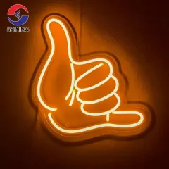 SHINING Logo Silicone Neon Led Signs Led Illuminated Sign Soft Neon Led Signage for Indoor and Outdoor Decoration 1 - 49 pieces Neon Signs Customized Customized