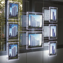 Estate Agent Displays Battery Powered LED light box 10 - 199 sets A4 Acrylic