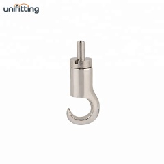 High quality simple design steel cable wire rope clip with hook HK-0005-NK 360 - 719 pieces Nickel Other Other