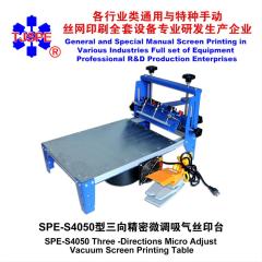 S4050 Three -Directions Micro Adjust Vacuum Screen Printing Table