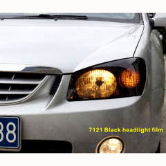 Black headlight film