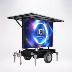 New style outdoor LED full color advertising mobile solar traile On-Grid Solar System