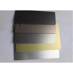 Square Silver Color Brushed Aluminum Sheet Metal 0.05mm To 0.80mm Thickness