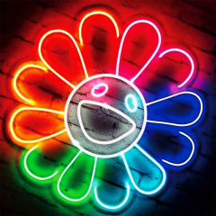 Flower Neon Sign for Wall Decor Home Decor Bedroom, Flower LED Sign for Holiday Party Weeding Christmas,Flower Neon Signs for Family Girls Women  Friends