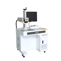 AQ desktop fiber laser engraving machine with rotary 1-4 sets