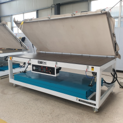 Corian solid surface thermoforming vacuum membrane press 