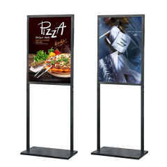 Exhibition Sidewalk Sign Iron H shape Frame Poster Board Display Stand