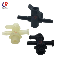 Plastic two way valve for Flora LJ320P PP2512UV 6*4mm black 3 way valve for ink tank Ink system accessories ink valve Select sku