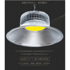 Fin LED miner’s lamp, factory lamp, Workshop Lamp, LED Chandelier, high-power Warehouse Lamp Ceiling Lamp 6400K 70W