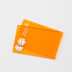 Translucent Orange Cast Acrylic Sheets