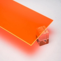 3mm Fluorescent Orange Cast Acrylic Sheets