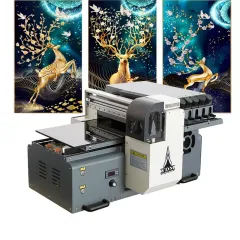 Small Format Digital Flatbed A3 UV Printer With XP600 head Inkjet Printer  200W 1 - 4 sets
