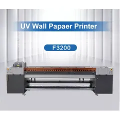 Large Format Industry Grade F3200 UV Roll Printer For Wallpaper Mural 1 - 4 sets