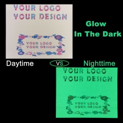 Glow in the dark printable heat transfer paper by inkjet printer DIY fluorescent print on Tshirt A4