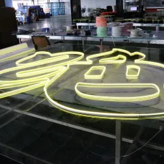 RGB enormous giant Acrylic Neon Waterproof yellow Led Logo Lighted Sign 12 White 12W 50M