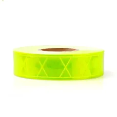 Fluorescent yellow durable retro micro prismatic reflective tape for garment Micro Prismatic