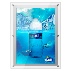 Indoor advertising wall mounted or counter-top acrylic Super Slim Single-Side Crystal LED Light Box A0-A4,B0-B4,or custom Clear Acrylic