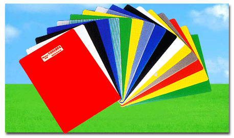 Colorful plastic sheet