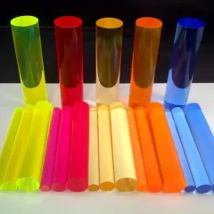 Colorful Cast Acrylic Rod and Tube Transparent Bubble Rectangle Acrylic Rod