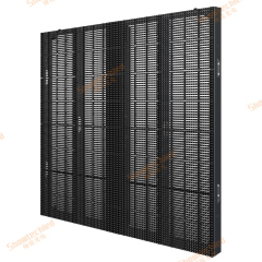 Showtechled C1010 P10 outdoor grille screen mesh display transparent screen light bar screen ice screen wall screen LED full color screen display