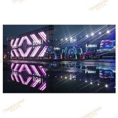 Showtechled Large Video Wall Solution Rental for Outdoor Events LED Display Stage LED Transparent Screen Concert P10.41