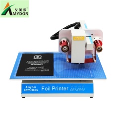 Amydor AMD8025 Hot Foil Machine Aluminum Gold Foil Printer, Automatic Digital Hot Foil Stamping Machine for Sale 150W
