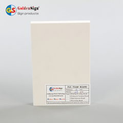 Goldensign High quality PVC foam sheets cheap 4*8 pvc celuka foam board