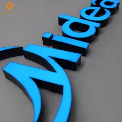 Custom Shop Advertising Sign Face Lit Stainless Steel 3d Led Channel Letters customized Illuminated Signs  Customized Customized