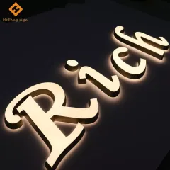 Custom Business Light Advertising Logo Build Up 3D Led Acrylic Signage Letters customized Illuminated Signs Customized Customized