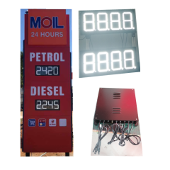 Outdoor 8'' 10'' 12'' 16'' 18''24'' petrol station display board LED gas price signs