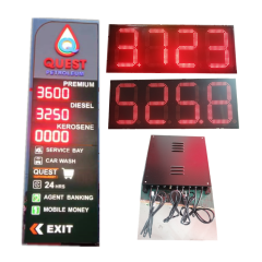 Outdoor Gas Station LED Sign Changer Display Digital Price Sign Boards For Petrol Station  LED Gas Price Sign