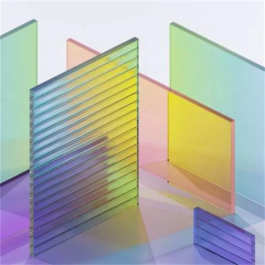 Rainbow-Xishun PMMA MMA plexiglass Rainbow 4x8 2mm-30mm cast acrylic sheet colorful Iridescent Clear Extruded Acrylic Sheet 350-2999KG