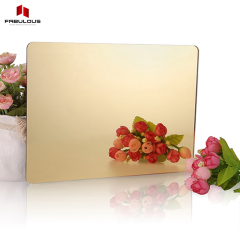 Contemporary Gold Acrylic Mirror Wallpaper Waterproof Removable Custom Stickers for Home Decor Luxury Wall Decorative Strip