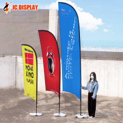 Outdoor Printed Promotional Business Advertising Feather Beach Flag teardrop flag