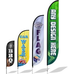 Outdoor Custom Logo Design printing Advertising Beach Flag,Feather Flag , Teardrop Flags And Banners