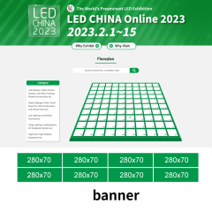 Banner below LED CHINA Online Floorplan,USD 800