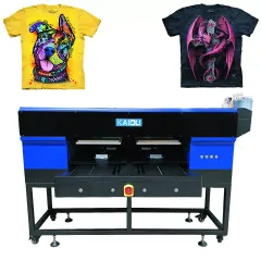 Factory dual platforms dtg printer t-shirt printing machine digital t shirt printing machine i3200 inkjet printer for fabric 1 - 1 sets