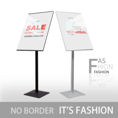 Billboard poster display stand, vertical and landing recruitment exhibition stand, advertising stand at the entrance of the store, publicity board display board  [Black 50 * 70] Narrow edged acrylic s