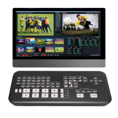Mixer Mini Multi-Format Video Mixer Switcher 4 HDMI Inputs with USB 3.0 Live Streaming Video Switcher