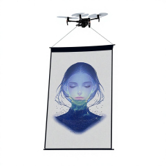Customized Outdoor Advertising LED Flying Display Screen with IP65 Rating-Portable Magic Carpet Textile Screen
