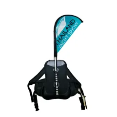Factory customized promotional walking backpack advertising beach feather flag banner teardrop backpack flags