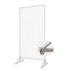 economic black color metal pegboard display stand with T base leg for supermarket Metal 180*90*10 GRAY