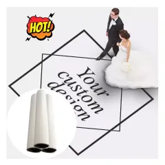 Removable vinyl wedding dance floor decal stickers self adhesive vinyl for wedding decoration 500 - 14999  square meters  0.914*50m White