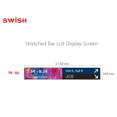 Wholesale 86  inch strip screen LCD wall mounted indoor digital signage